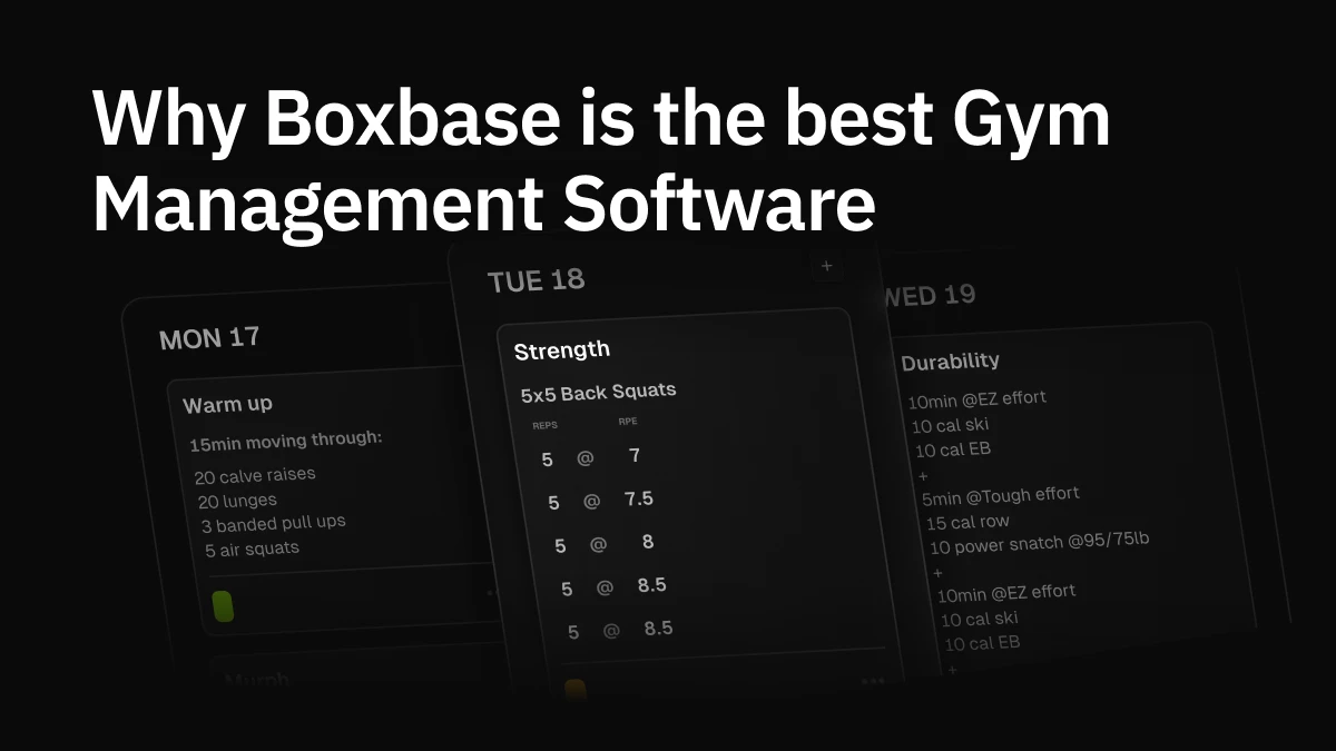 Why Boxbase is the best gym management software for functional fitness gyms