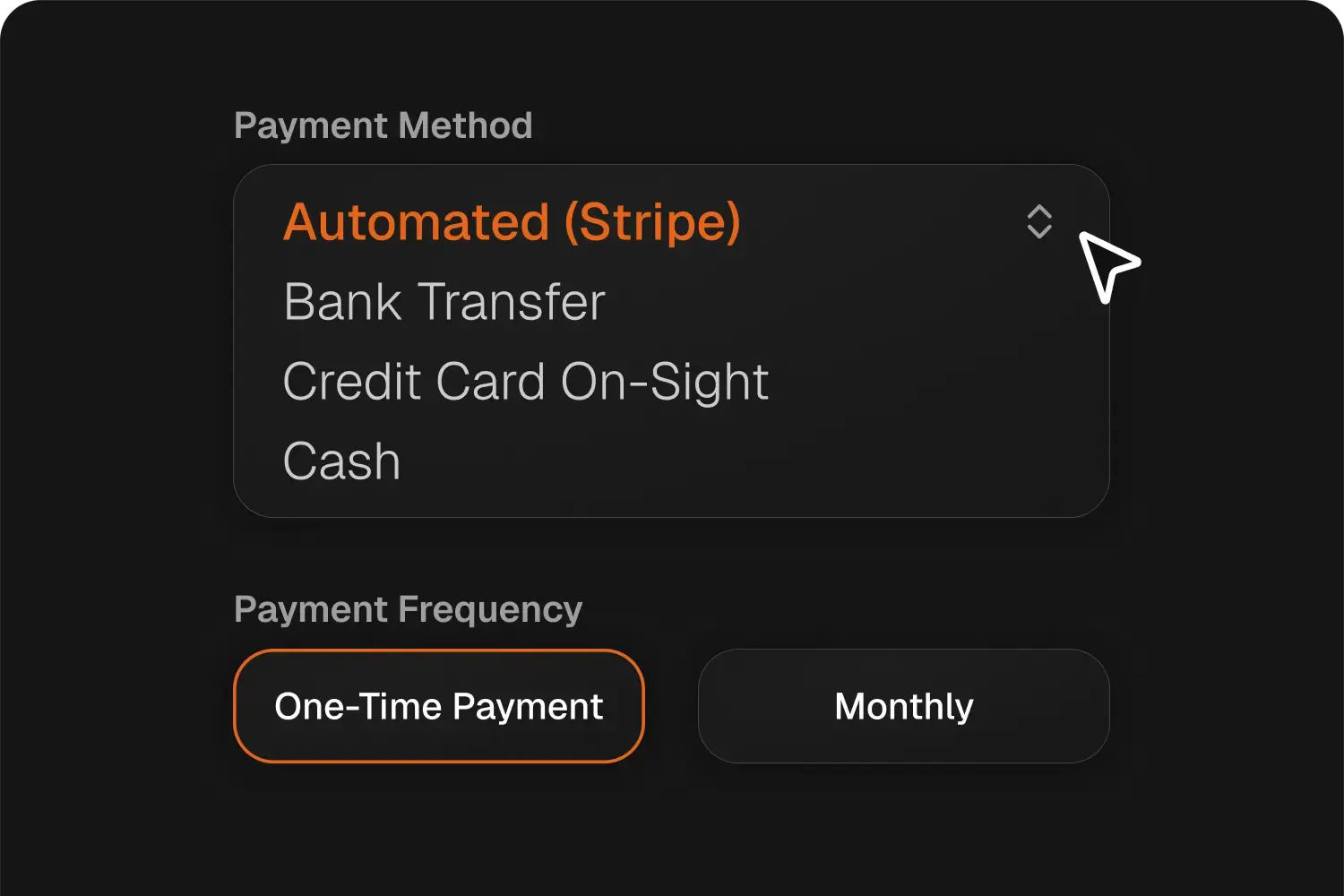 Upfront and recurring membership options