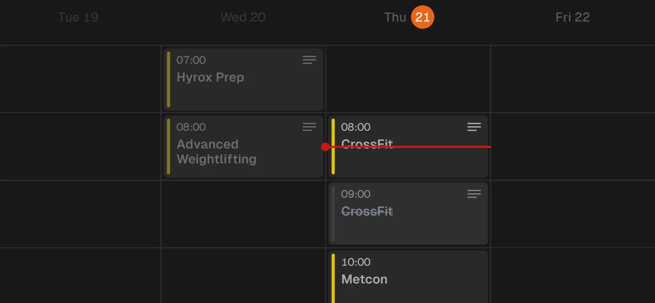 Class scheduling
