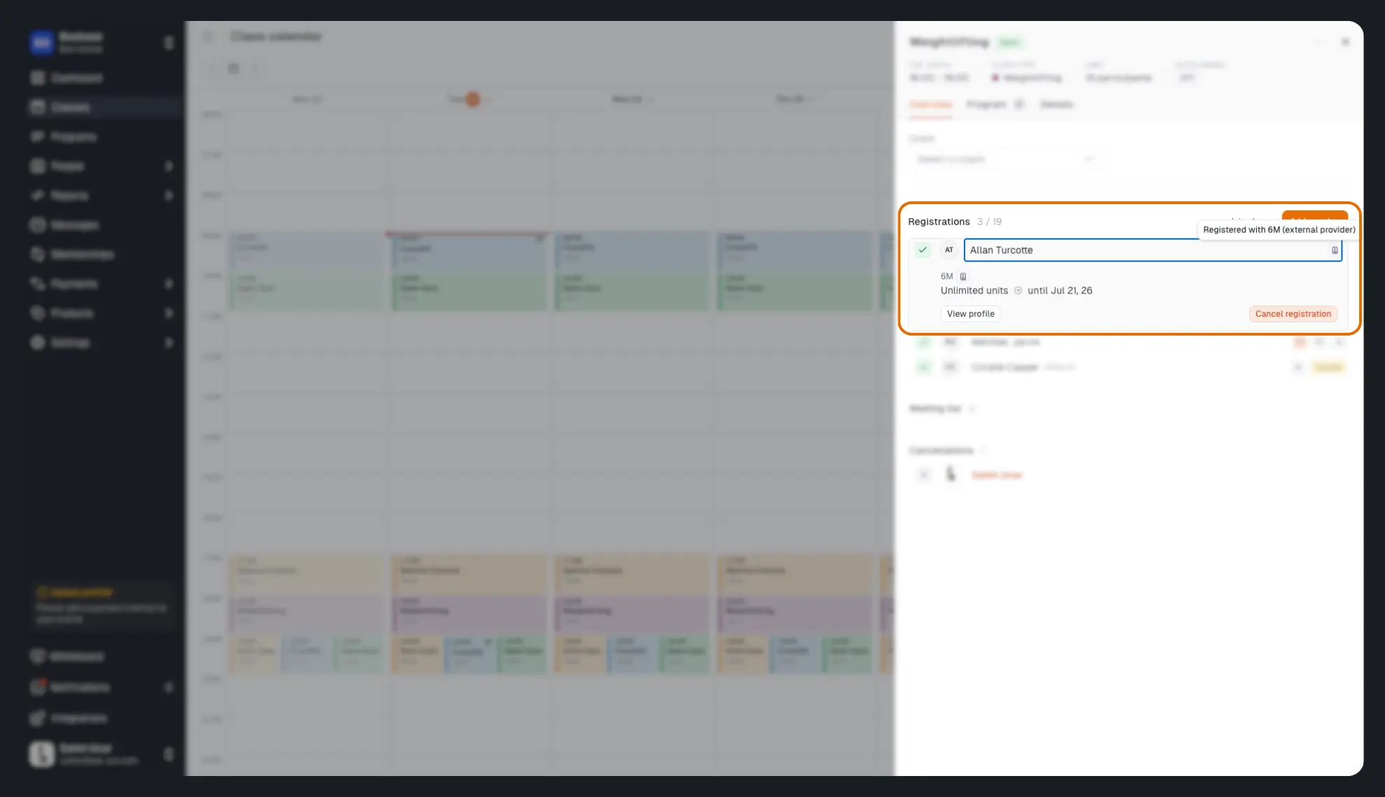 External provider hint for admin users
