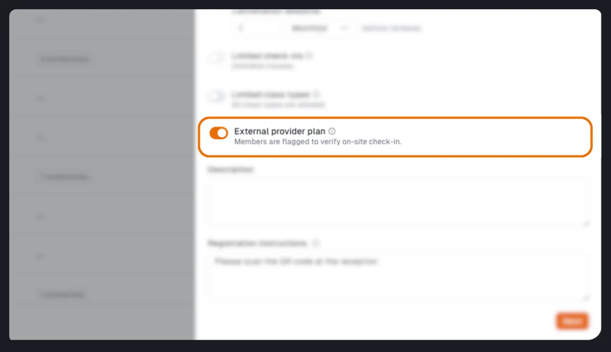 Marking a plan as an external provider