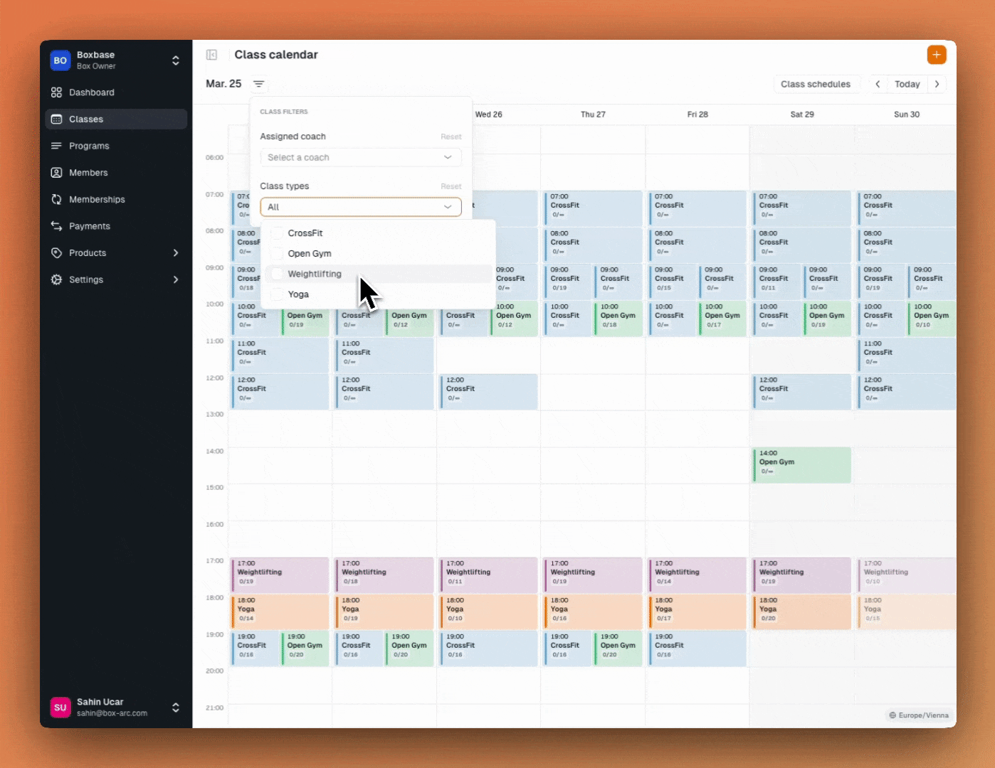 Calendar Filter