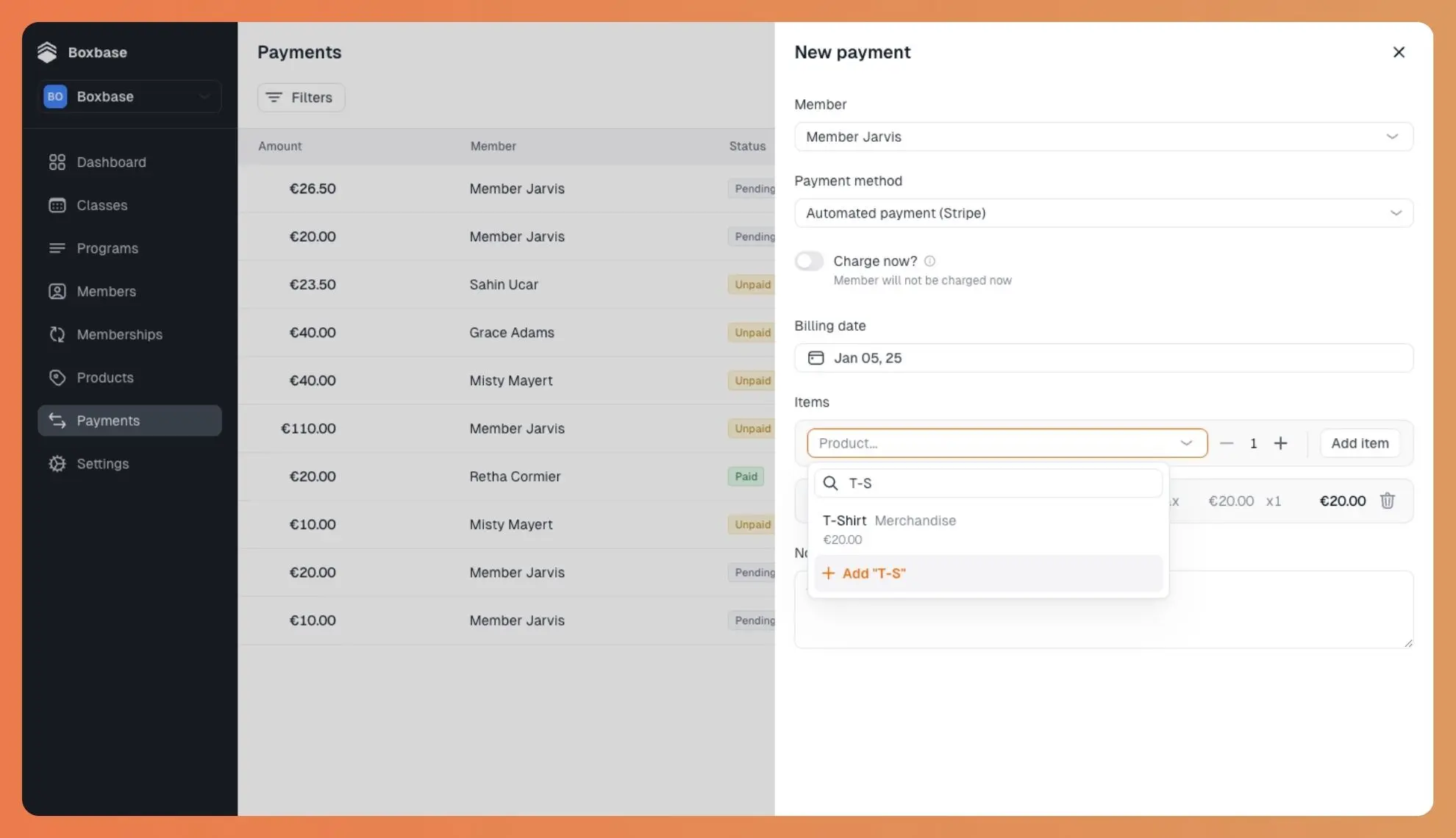 Products in payments